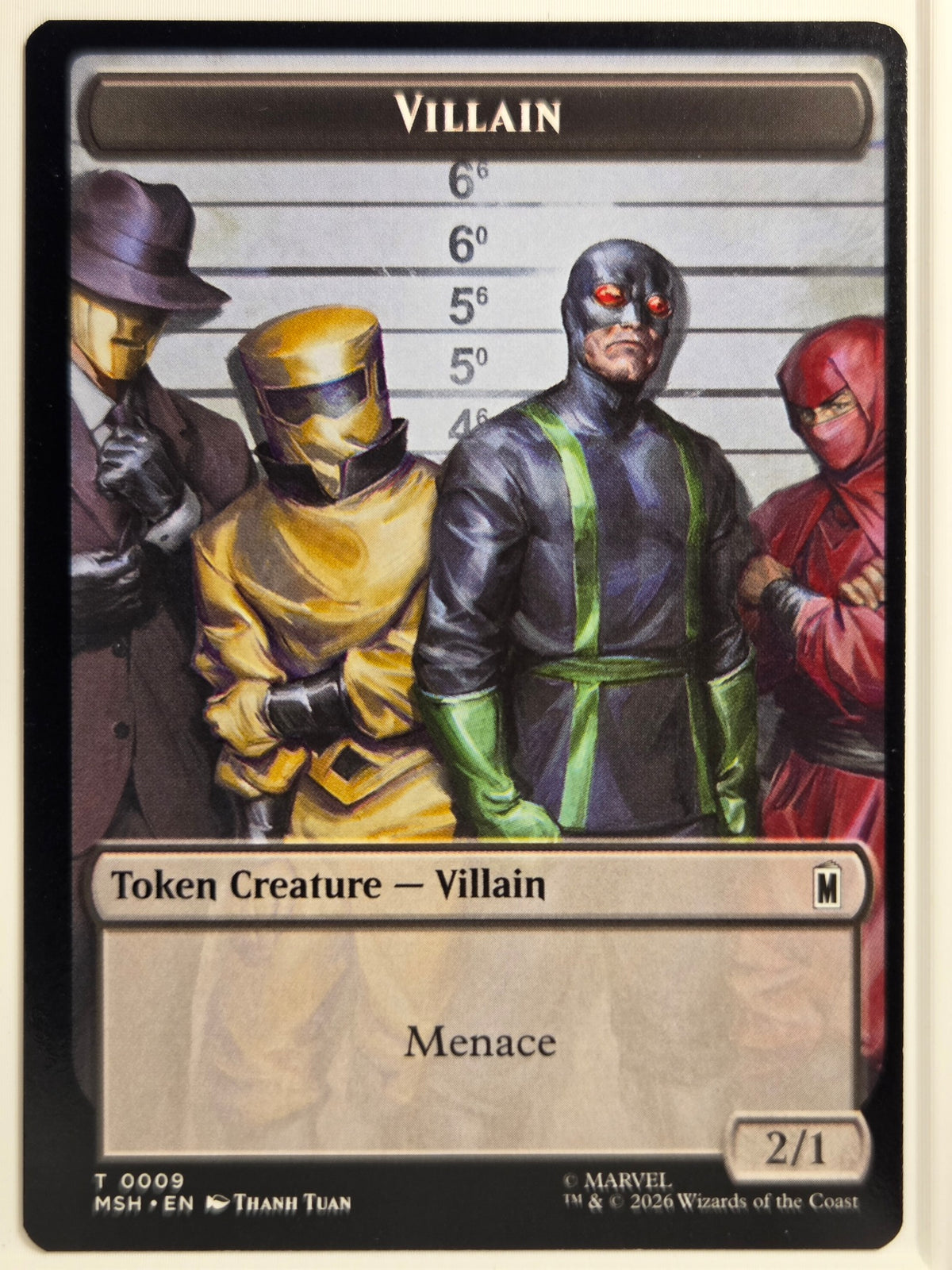 Marvel Super Heroes Soldier / Villain Double-Sided Token #3 / 9 Near Mint