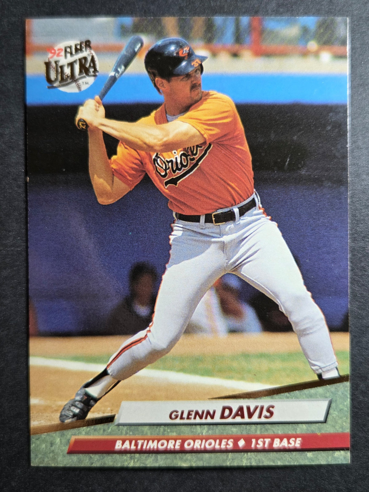 1992 Ultra Glenn Davis #1 Orioles Excellent