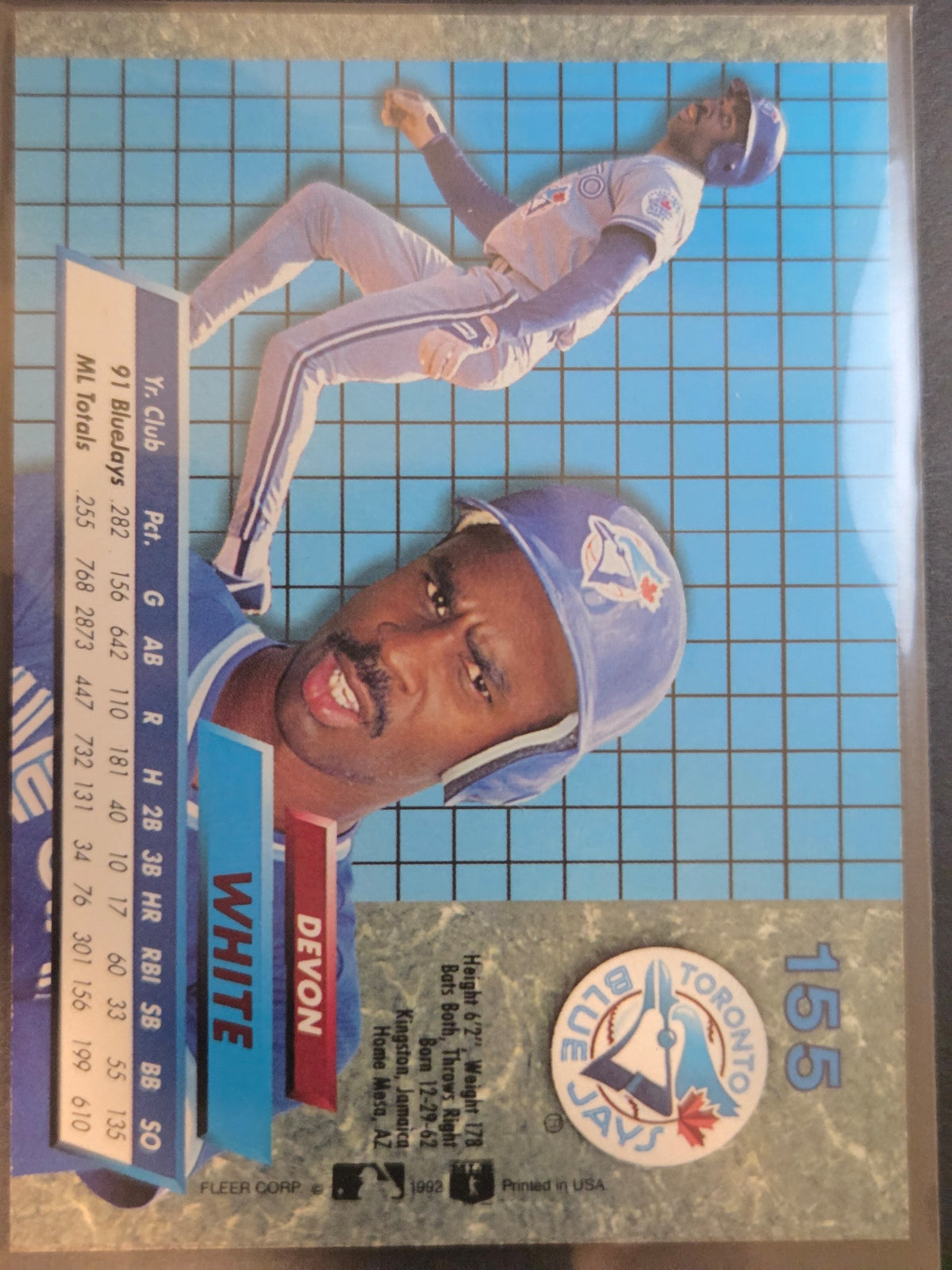 1992 Ultra Devon White #155 Blue Jays Excellent