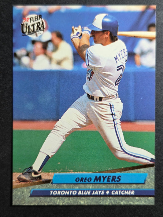 1992 Ultra Greg Myers #150 Blue Jays Excellent