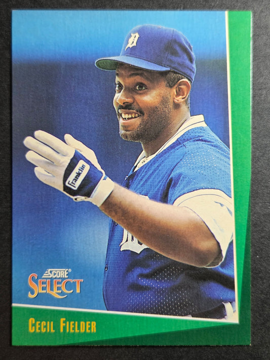 1993 Select Cecil Fielder #20 Detroit Tigers Excellent