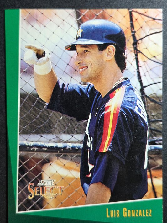 1993 Select Luis Gonzalez #205 Houston Astros Excellent