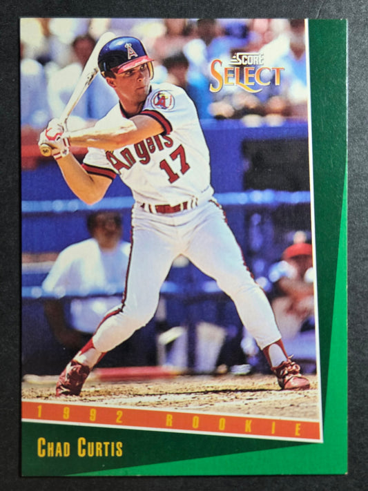 1993 Select Chad Curtis #290 California Angels Excellent
