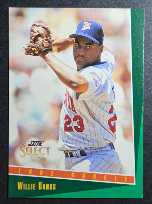 1993 Select Willie Banks #314 Minnesota Twins Excellent