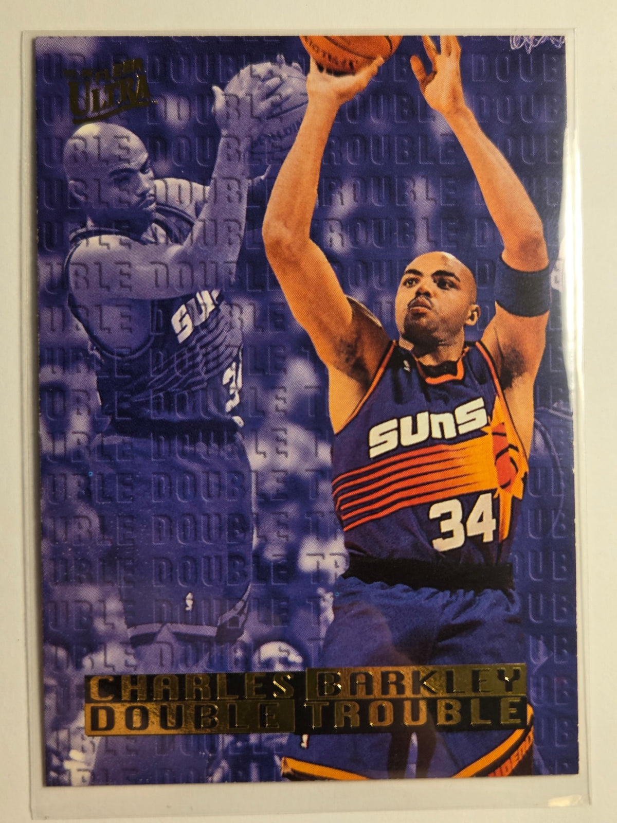 1995-96 Ultra Charles Barkley #1 Double Trouble Suns Near Mint or Better