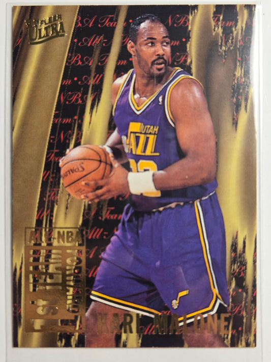 1995-96 Ultra Karl Malone #2 All-NBA Jazz Near Mint or Better