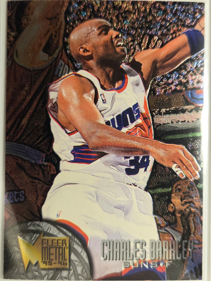 1995-96 Metal Charles Barkley n.º 84 Suns Excelente
