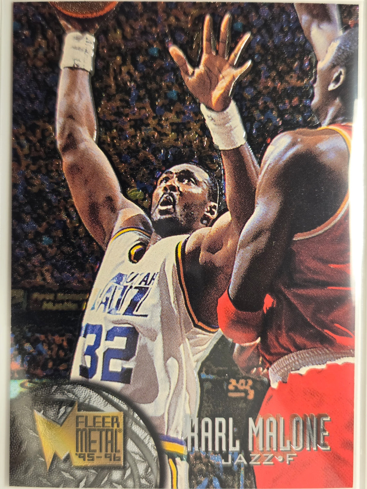 1995-96 Metal Karl Malone #110 Jazz Excelente