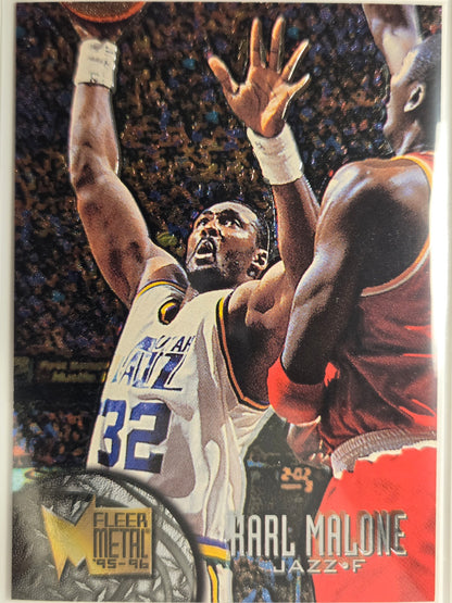 1995-96 Metal Karl Malone #110 Jazz Excelente