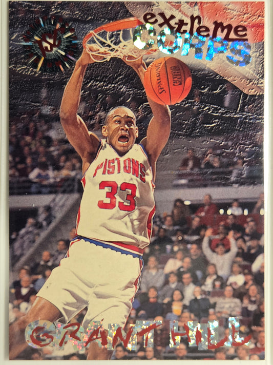 1995-96 Stadium Club Grant Hill #108 Pistons Excellent