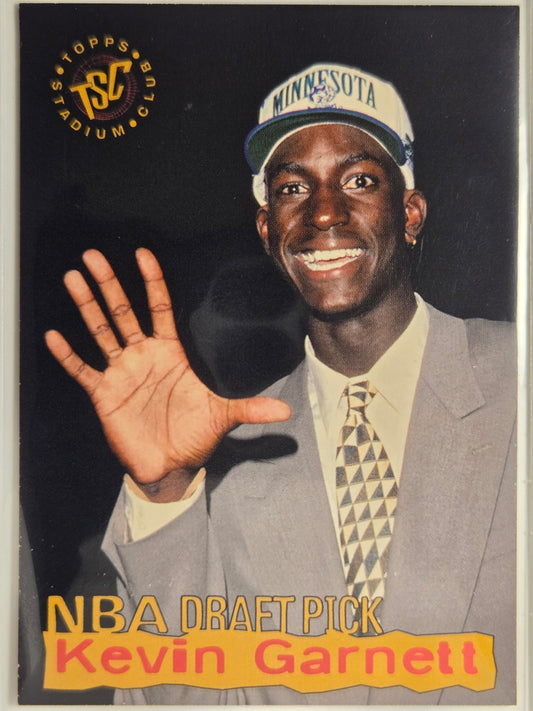 1995-96 Stadium Club Kevin Garnett #5 Draft Picks Timberwolves Excellent