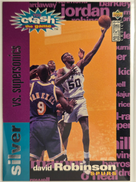 1995-96 Collector's Choice #C20 David Robinson Crash the Game Silver Exchange