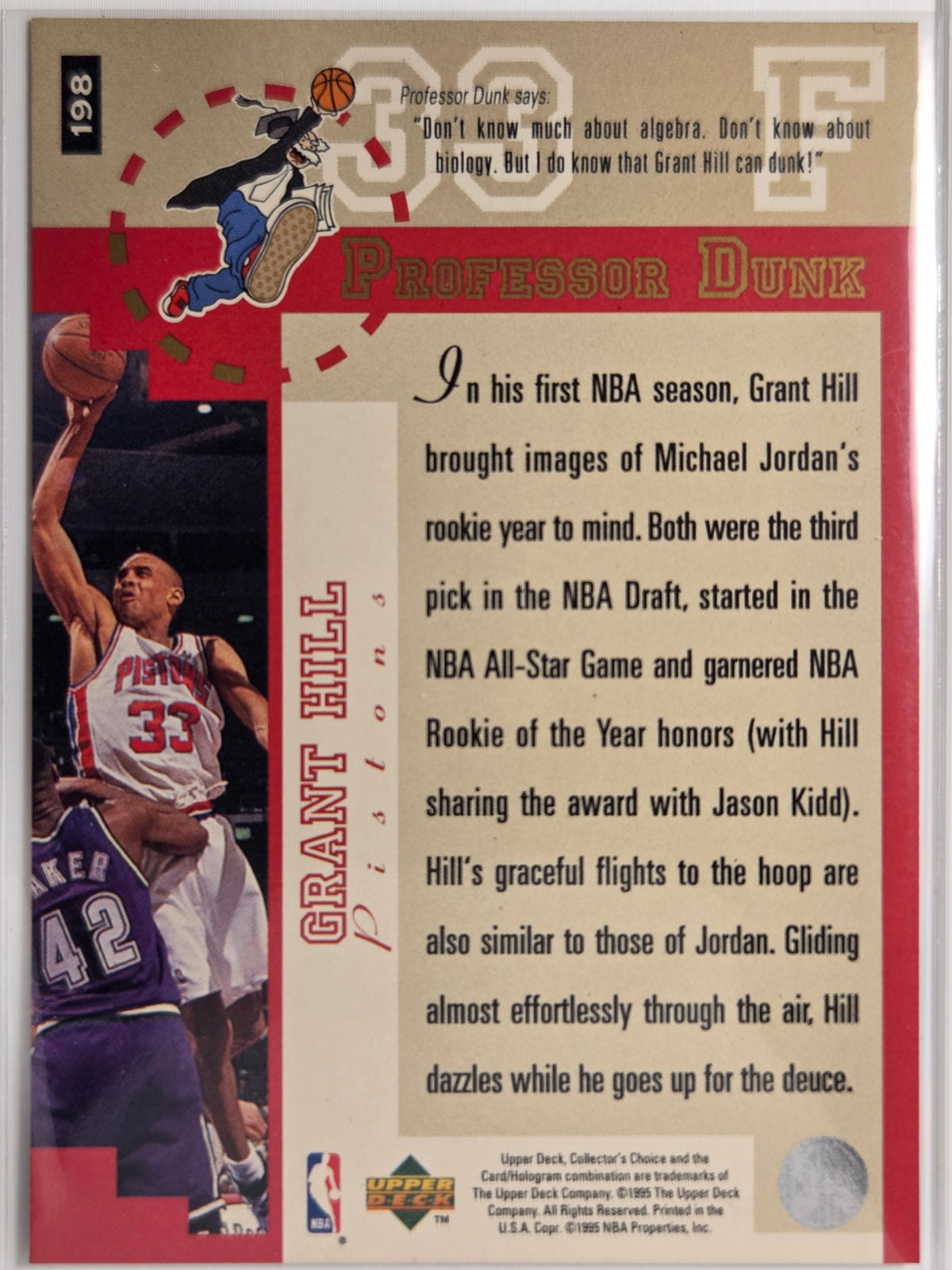 1995-96 Collector's Choice #198 Grant Hill Player's Club