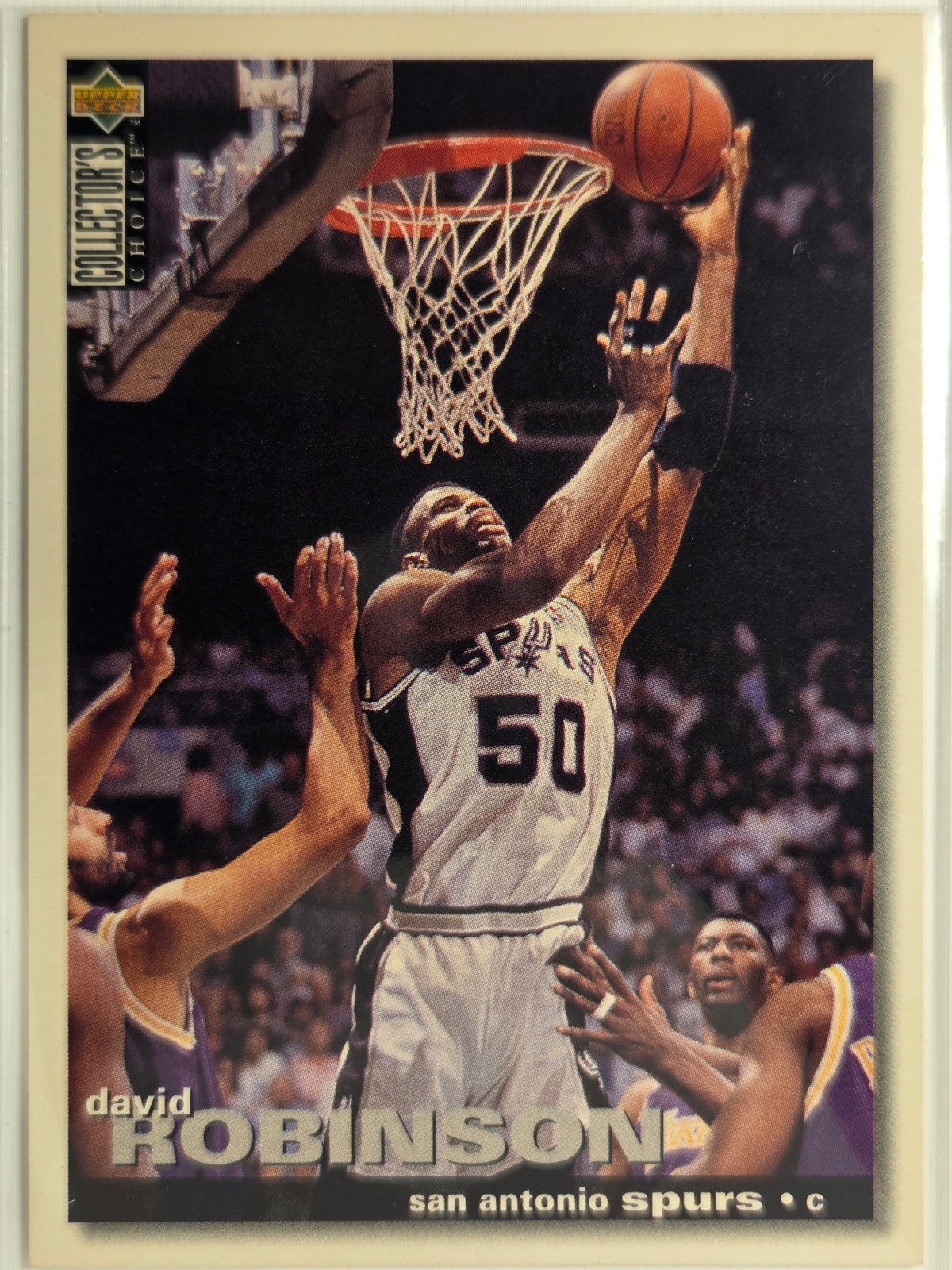 1995-96 Collector's Choice David Robinson #50 Spurs Excellent