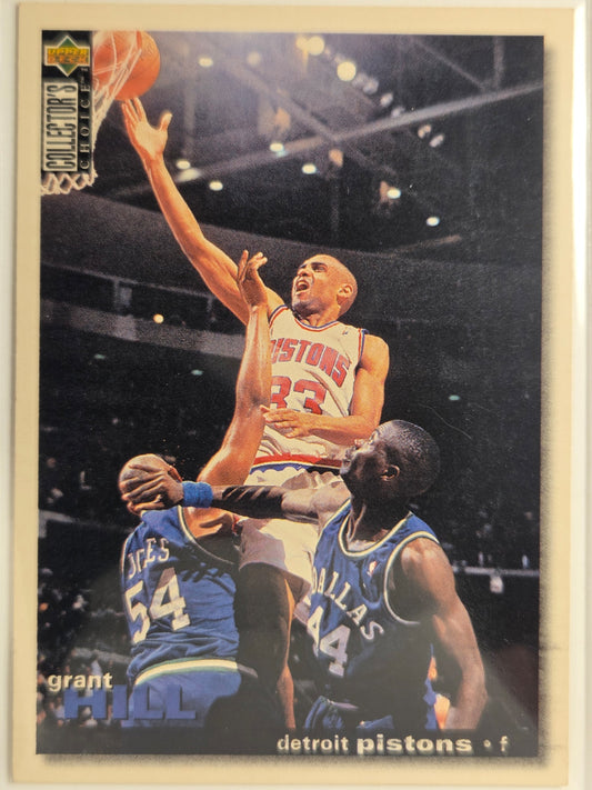 1995-96 Collector's Choice Grant Hill #33 Pistons Excellent