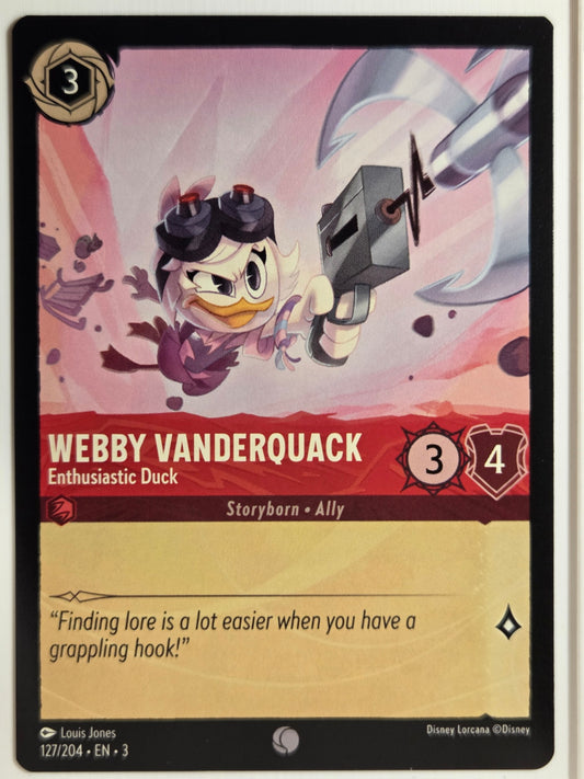 Into the Inklands Webby Vanderquack #127/204 Near Mint or Better