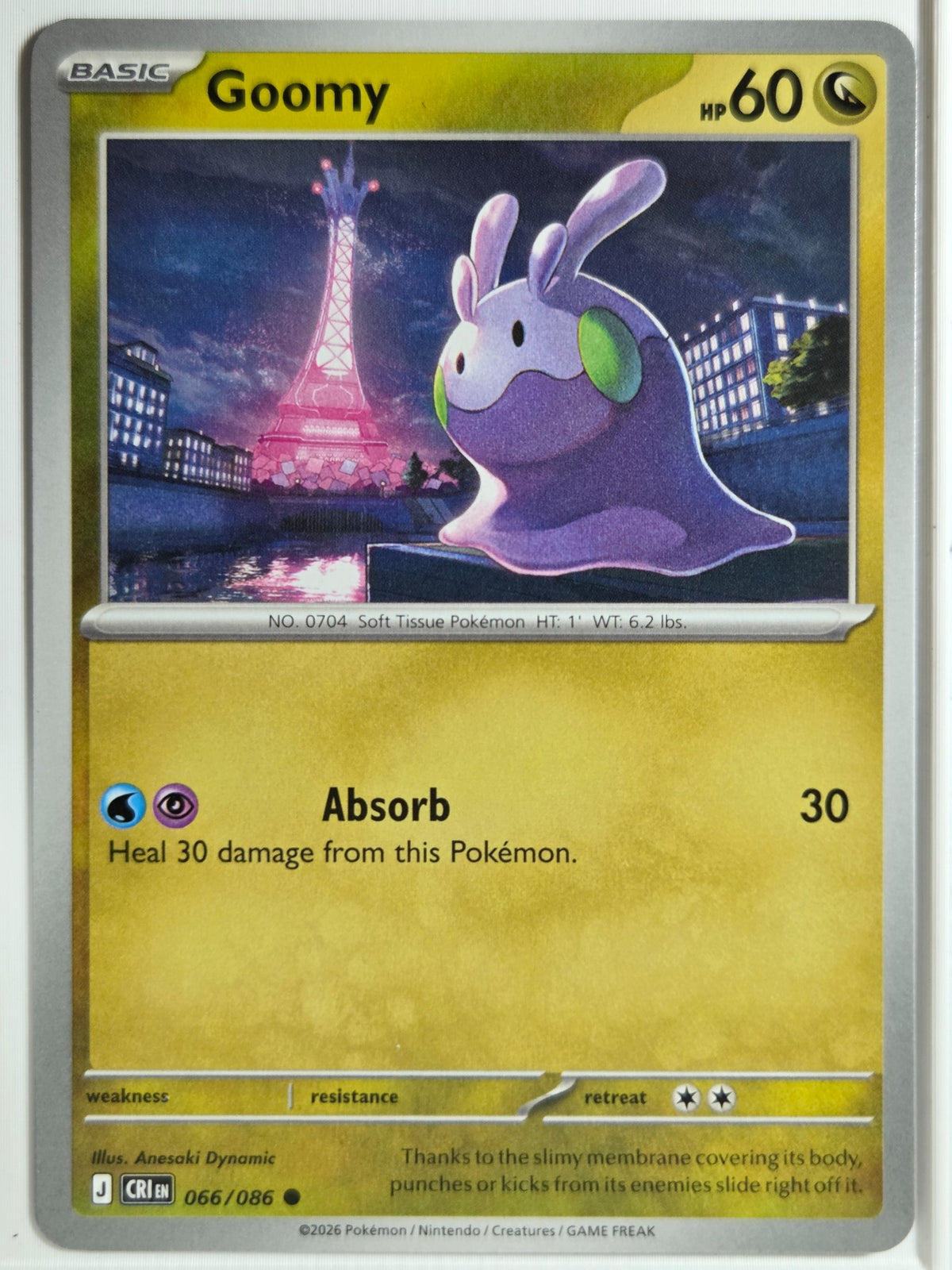 ME04: Chaos Rising Goomy #066/086 Near Mint or Better