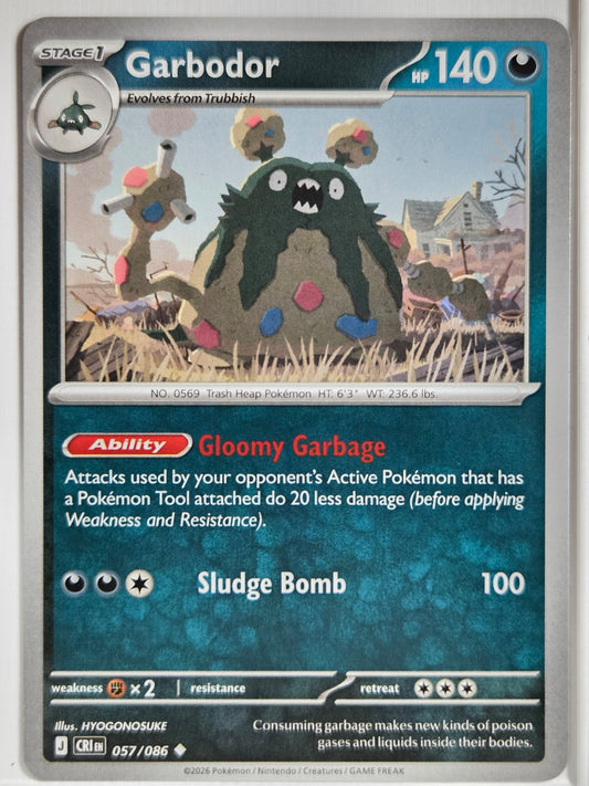 ME04: Chaos Rising Garbodor #057/086 Near Mint or Better