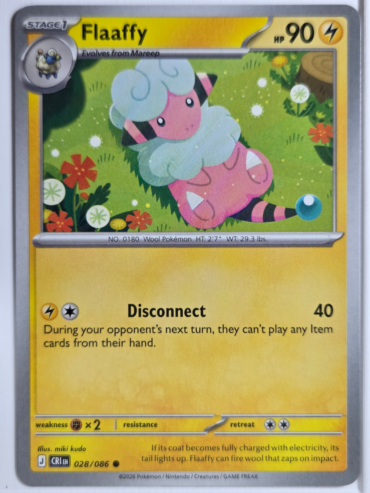 ME04: Chaos Rising Flaaffy #028/086 Near Mint o superior