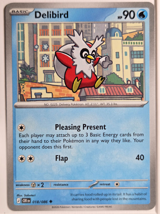 ME04: Chaos Rising Delibird #018/086 Near Mint or Better