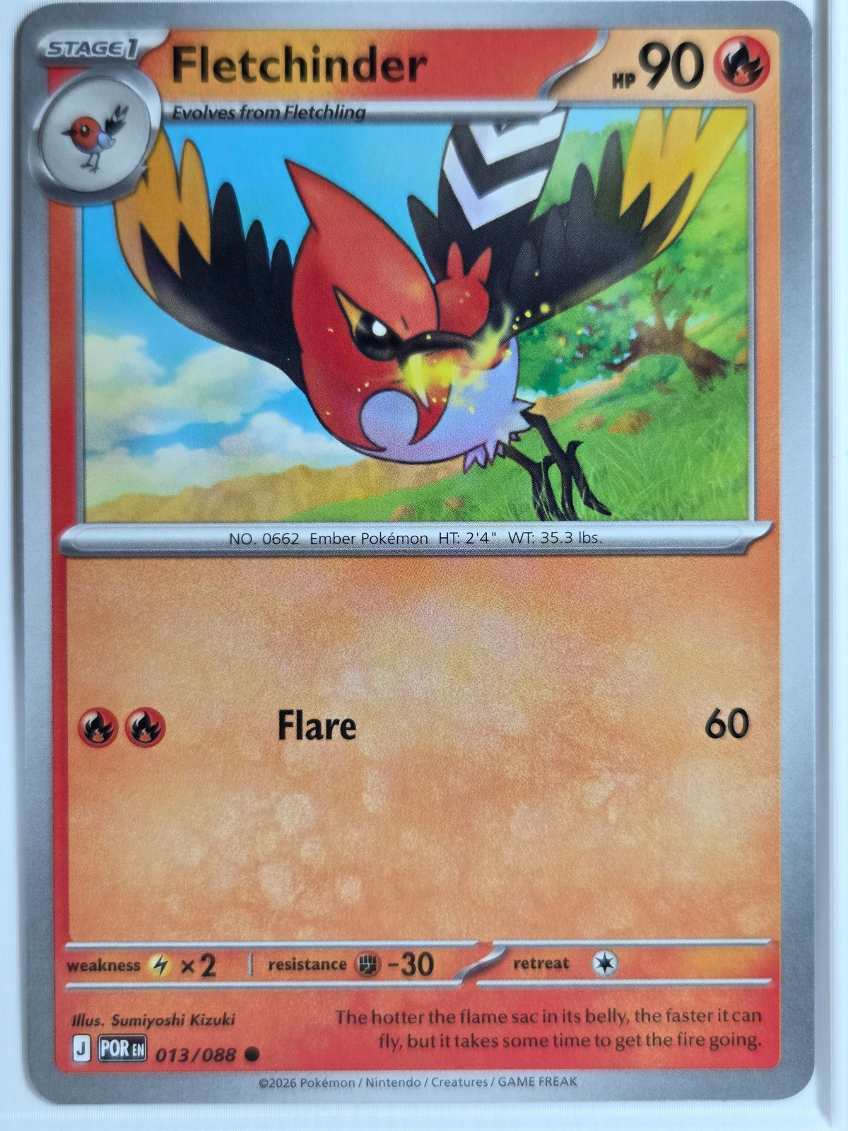 ME03: Perfect Order Fletchinder #013/088 Near Mint or Better