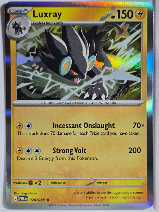ME03: Perfect Order Luxray #028/088 Near Mint or Better