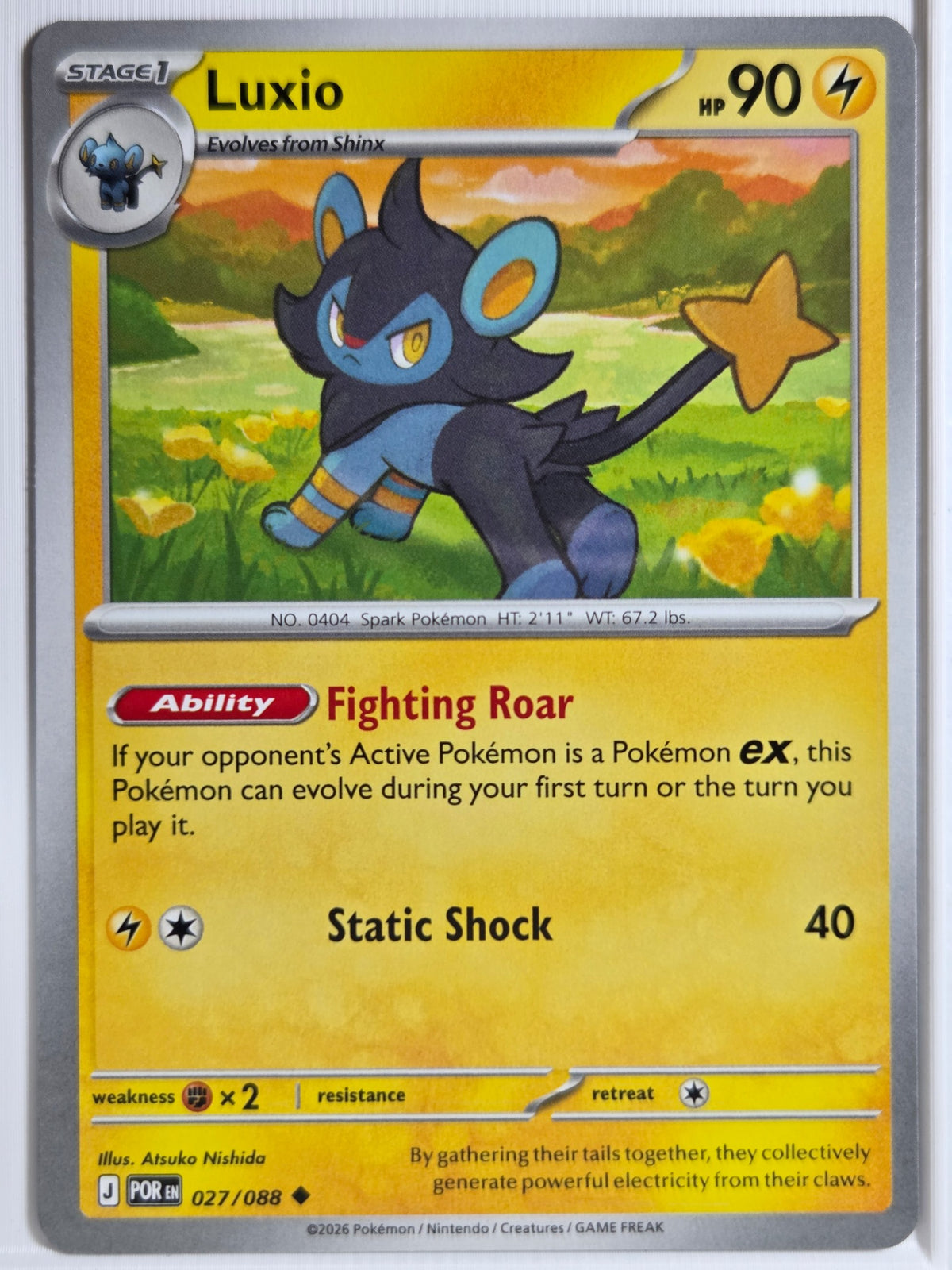 ME03: Perfect Order Luxio #027/088 Near Mint or Better