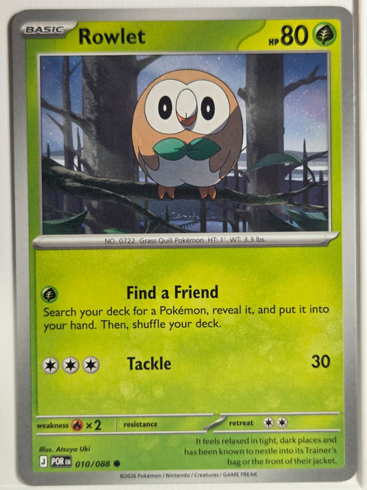 ME03: Perfect Order Rowlet #010/088 Near Mint or Better