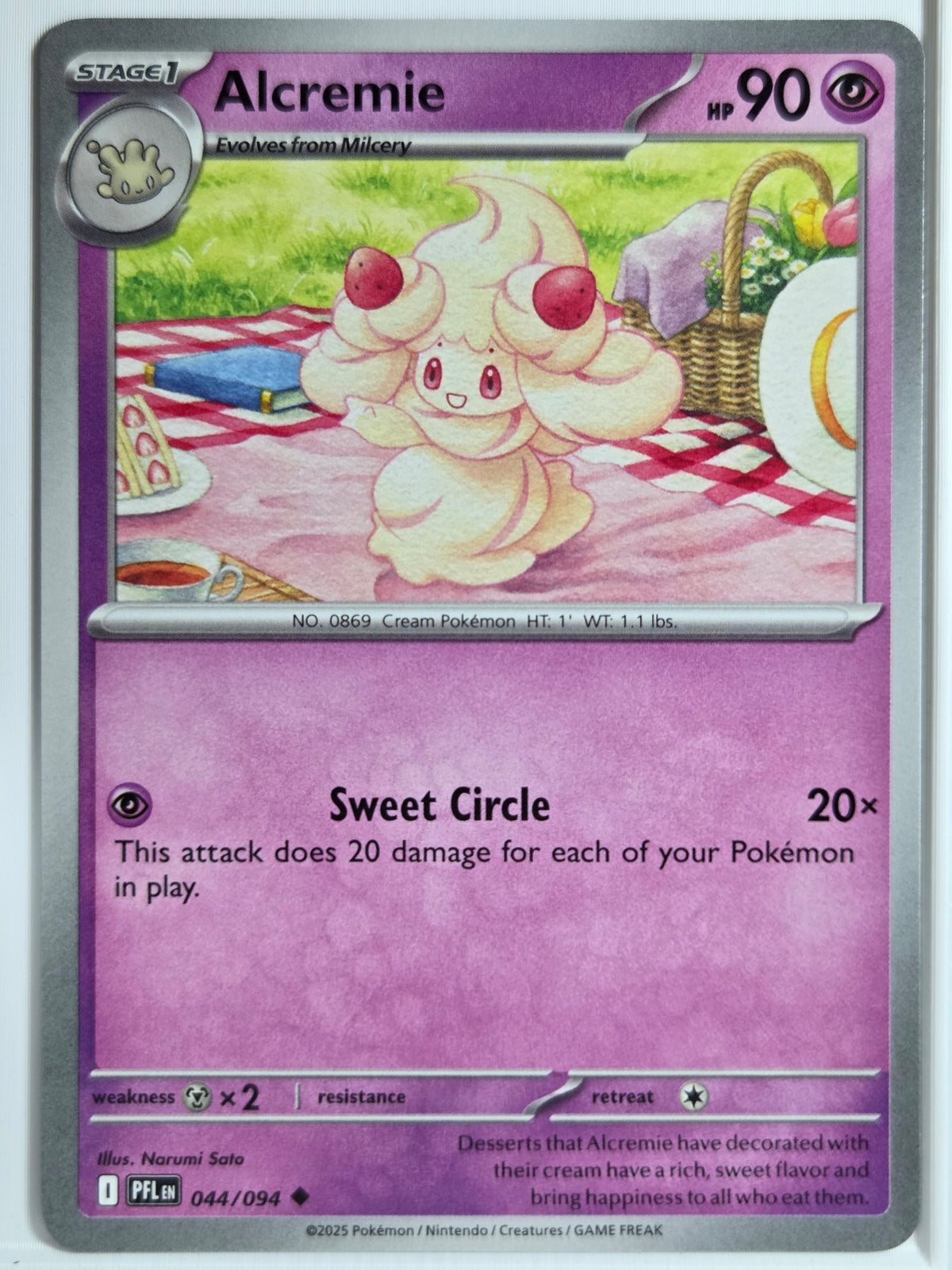 ME02: Phantasmal Flames Alcremie #044/094 Near Mint or Better