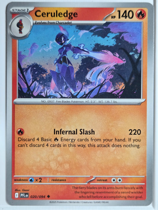 ME02: Phantasmal Flames Ceruledge #020/094 Near Mint or Better