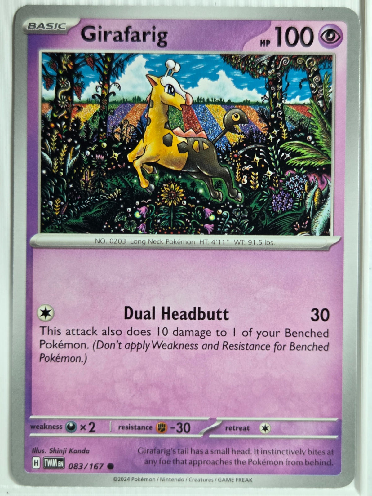 SV06: Twilight Masquerade Girafarig #083/167 Near Mint or Better