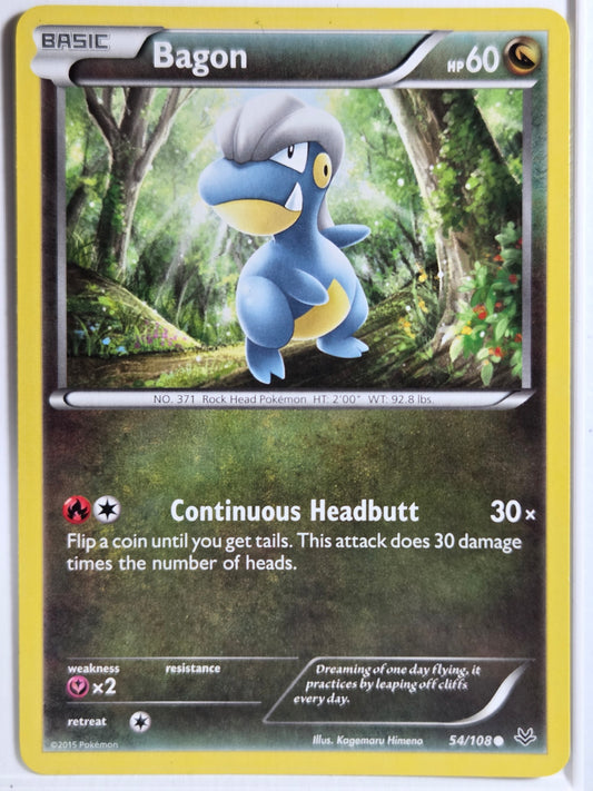 XY - Roaring Skies Bagon (54) #54/108 Near Mint or Better
