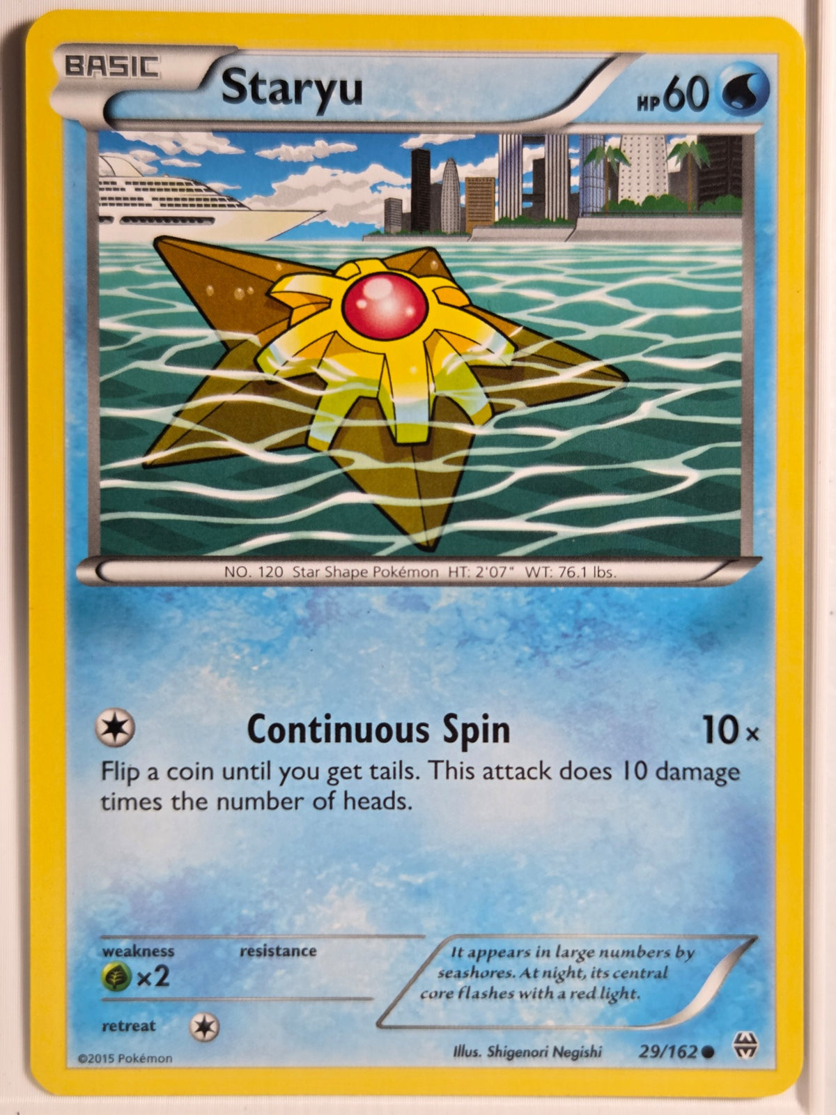 XY - BREAKthrough Staryu #29/162 Lightly played