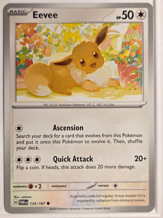 SV06: Twilight Masquerade Eevee #135/167 Near Mint or Better