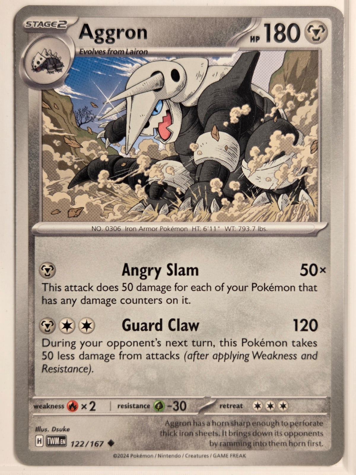 SV06: Twilight Masquerade Aggron #122/167 Near Mint or Better