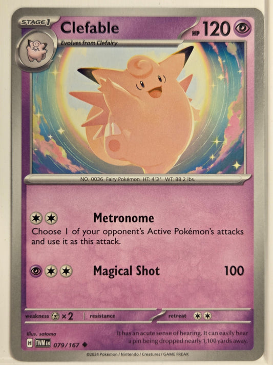SV06: Twilight Masquerade Clefable #079/167 Near Mint or Better