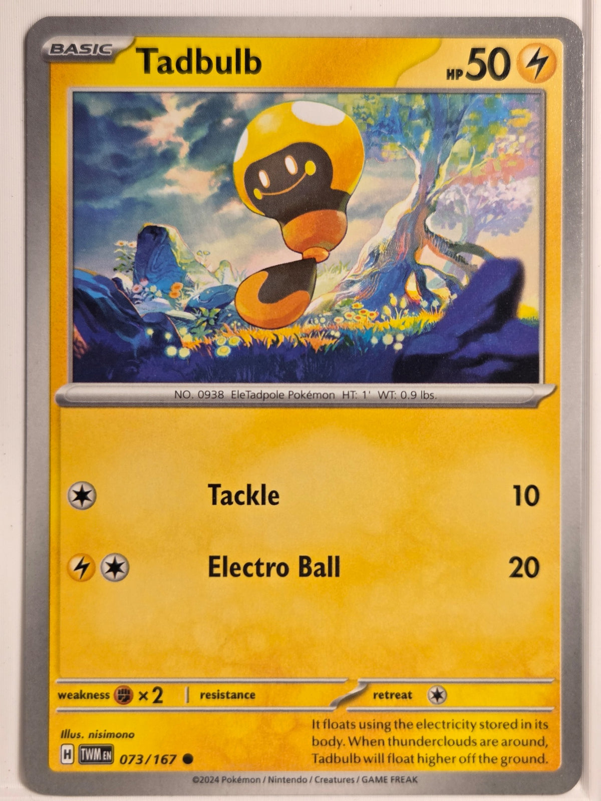 SV06: Twilight Masquerade Tadbulb #073/167 Near Mint or Better