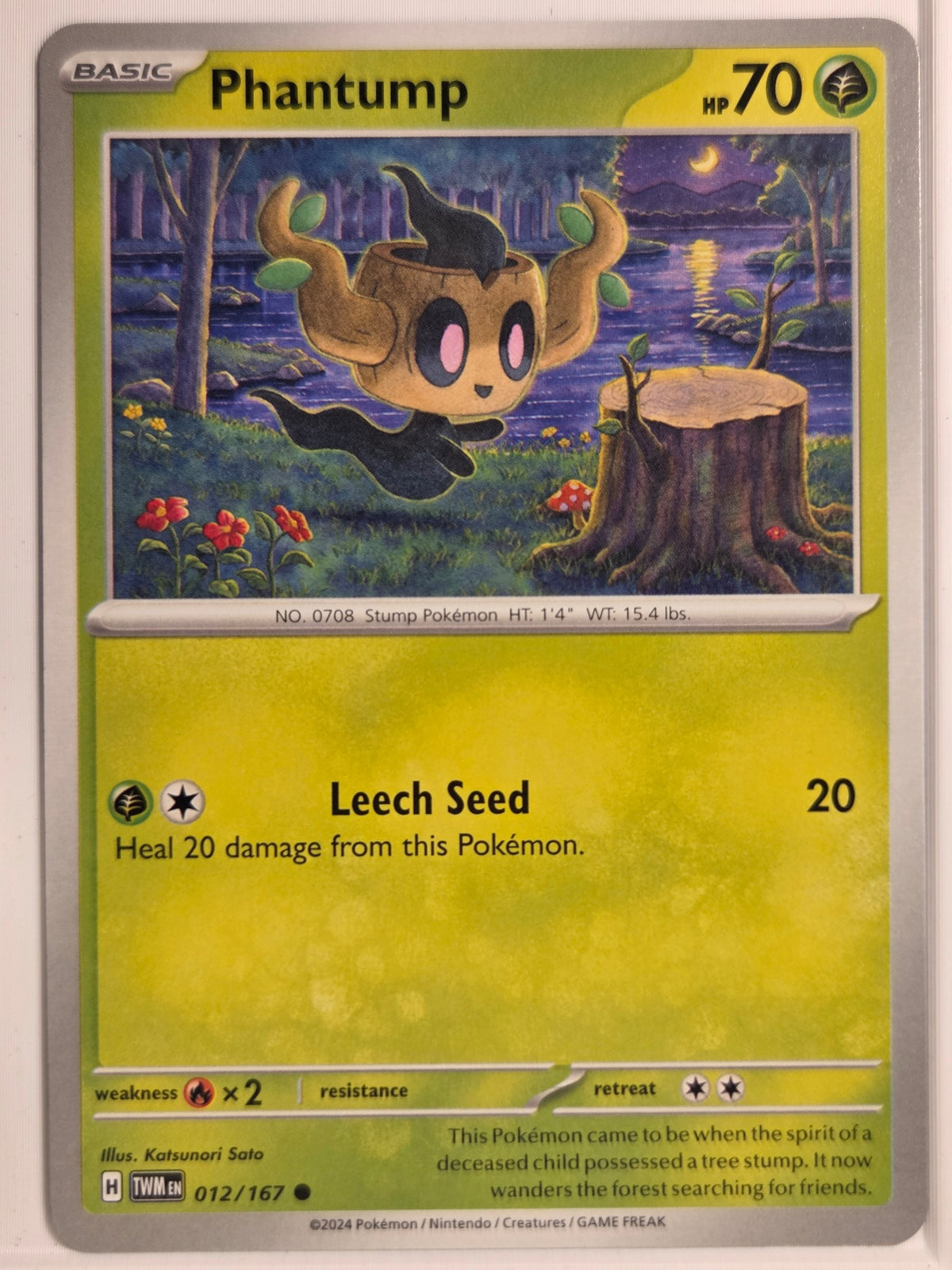 SV06: Twilight Masquerade Phantump #012/167 Near Mint or Better