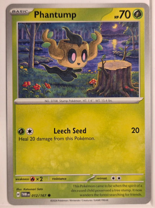 SV06: Twilight Masquerade Phantump #012/167 Near Mint or Better