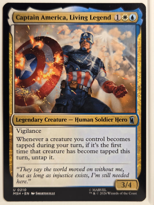 Marvel Super Heroes Captain America, Living Legend #210 Near Mint or Better