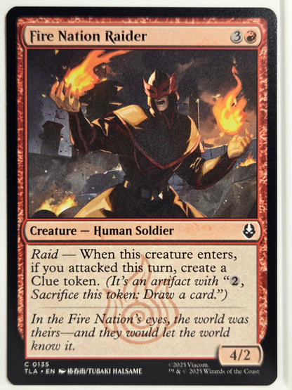 Avatar: The Last Airbender Fire Nation Raider #135 Near Mint or Better