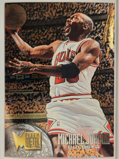 1995-96 Metal Michael Jordan #13 Bulls Excellent