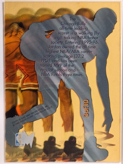 1995-96 Metal Michael Jordan #3 Slick Silver Bulls Excelente