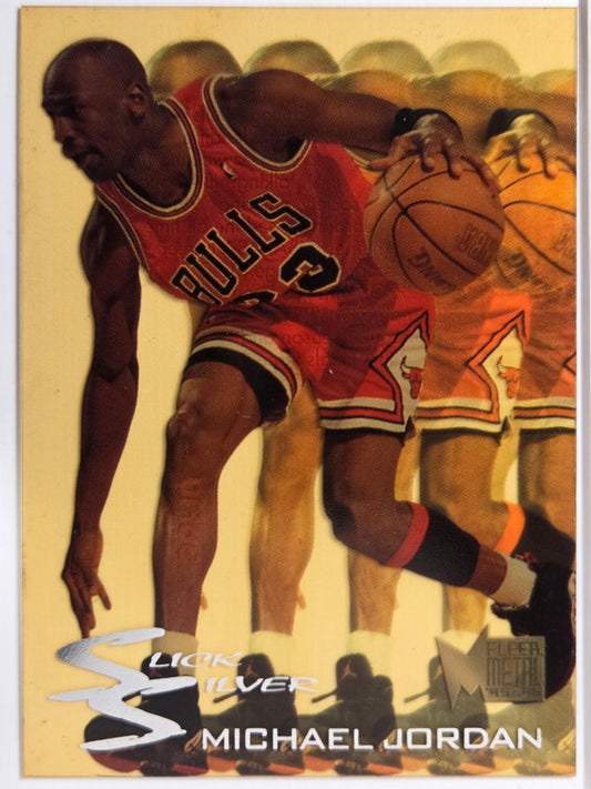 1995-96 Metal Michael Jordan #3 Slick Silver Bulls Excelente